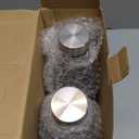 JoyJolt Glass Water Bottles  2pc Set, 32 oz/1 Liter, Clear Glass with Stainless Steel Lids, Leakproof, Ideal for Juicing or Iced Tea