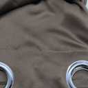 Hiasan Grommet Blackout Curtains for Bedroom, 60 x 72 Inches - Thermal Insulated & Light Blocking Window Drapes for Living Room/Dorm Room, Set of 2 Panels Sewn with Tiebacks, Brown