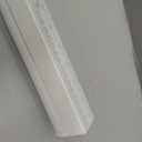 No Drill Cordless Pleated Fabric Shades, White, 35.5" W x 64" H