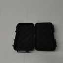 Shockproof Box, Plastic Protective Hard Case, Outdoor Survival Box Hard Drive Case, Protective Grip Carry Phone Case Airtight Outdoor Survival Storage Container (L, Black)