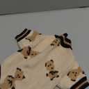 Small Dog Sweaters Cute Bear Dog Cardigans Clothes for Small Medium Dogs Boy Girl Puppy Cat Knitting Cardigan Outfits Dogs Autumn Coats Warm Pet Doggy Clothes Soft Knitwear Apparel (Beige,Mwedium)