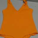 SAUNGKUAI Women’s Bodysuit Sexy Plunge Deep V Neck Backless Sleeveless Tank Thong Body Suits Outfits for Going Out, Size Medium