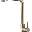 Tall Stainless Steel Kitchen Faucet with Pull Out Sprayer, 360° Swivel Sink Faucet Single Handle Classic Pull Out Sink Faucet for Farmhouse Bar Laundry RV