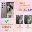 EYZUTAK Case for Samsung Galaxy S24 Ultra, Colorful Retro Oil Painting Flower Laser Glossy Pattern Cute Curly Wave Edge Exquisite Phone Cover Stylish Durable TPU Protective Case for Girls Women - Pink