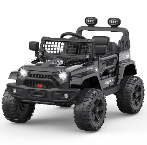 2025 New Ride on Truck 12V, Kids Electric Vehicles w/Parent Remote Control, Kids Ride on Toys Car, Spring Suspension, LED Lights, Bluetooth, Music, 2 Speeds, Best Gift for Children