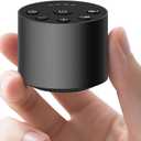 Color Noise Sleep White Noise Portable Sound Machines with 30 Soothing Sounds 32 Levels Volume Compact 4 Timer Options Auto-Off and Memory Function for Travel Home Everyone (Black)