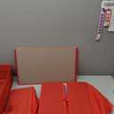 Large Christmas Ornament Storage Box With Adjustable Dividers,Ornament Storage Container with 8 Removable Trays for 128 Holiday Decorations,Red