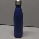 WATERSY Stainless Steel water bottles,17oz/500ml Insulated Water Bottles,Deep Blue metal water bottle Keeps Drink Cold and Hot,BPA Free kids water bottles for School,Gym,Travel,Sports