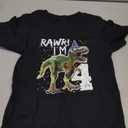 Rawr I'm 4 4th Birthday T Rex Dinosaur Party Gift for Boys T-Shirt 4T