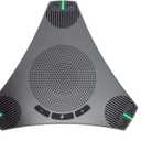 Conference Speaker and Microphone, 360 Omnidirectional USB Speakerphone Microphone with USB Hub, Noise Reduction/Echo Cancellation Computer Microphone for 8-10 People Business Conference, Home Office
