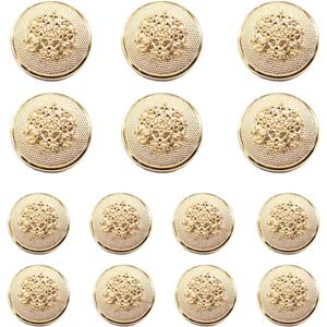 YaHoGa 14pcs Gold Blazer Buttons for Men's Suits Blazers Sport Coats 23mm 18mm Metal Shank Suit Buttons Set for Sewing Coats Suits Blazers (MB20082)