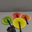 20 Pcs 10" Fruits Decorations Round Paper Folding Hand Fans Handheld,Foldable Chinese and Japanese Fans Bulk for Gifts,Weddings Festival,Birthday,Summer,Party Favors,School Cultural Shows
