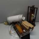 RORIANO Rustic Table Lamps for Living Room Set of 2 with USB C+A Ports, Farmhouse Vintage Nightstand Lamp with Amber Night Light, Retro Desk Lamp for Bedroom, 4 Bulbs Included (Brown)