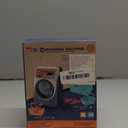 deAO Washing Machine Toy for Kids Dollhouse Furniture Pretend Play Household Appliance Realistic Sounds with Lights Laundry Play Set with Rotatable Roller for Children Birthday Present