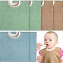 Foaincore 6 Pcs Pullover Baby Bibs Cotton Terry Toddler Absorbent Infant for Feeding and Drooling Towel Bib (Fresh Color)