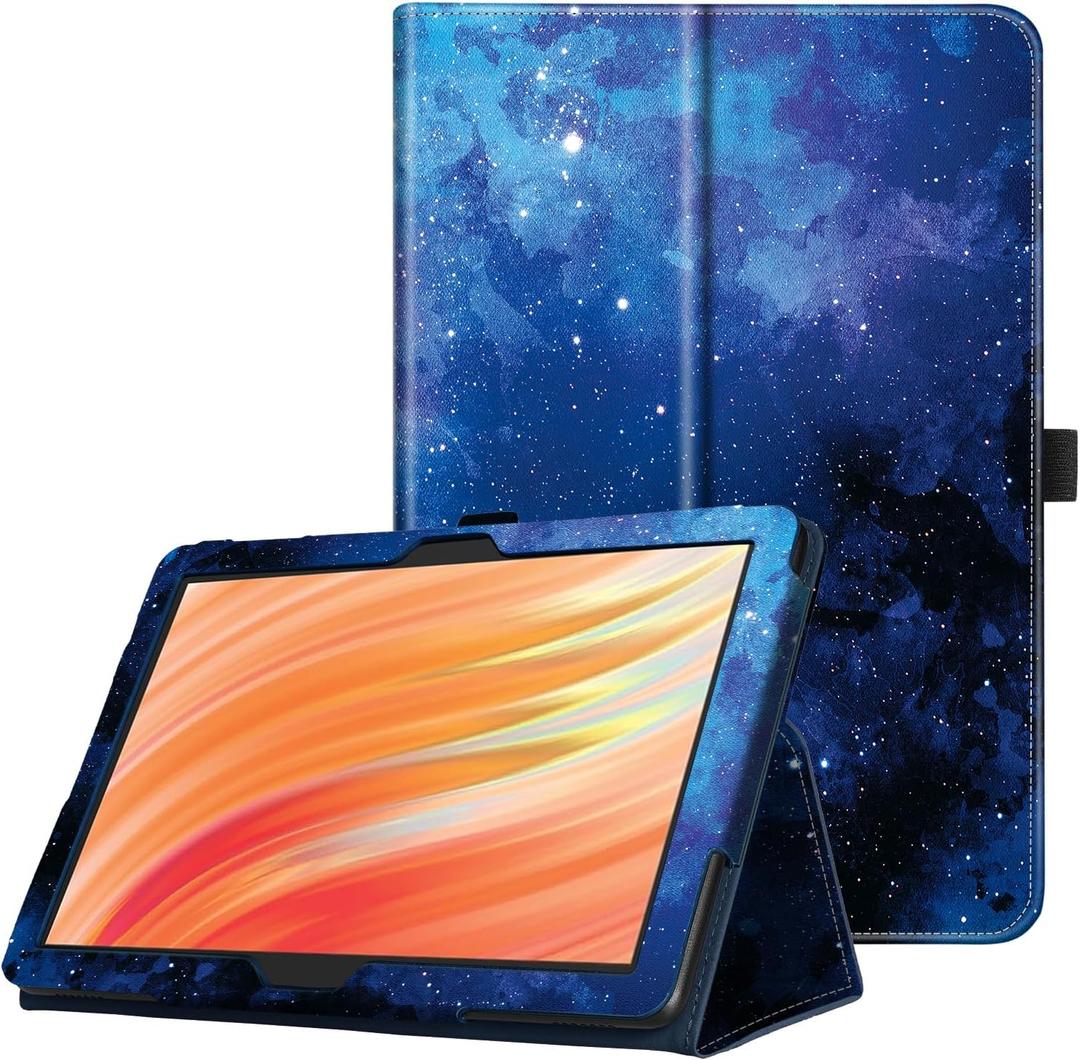 Famavala Folio Case Cover for 10.1" Amazon Fire HD 10 / Fire HD 10 Plus Tablet [13th/11th Generation, 2023/2021 Release] (BlueSky)