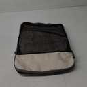 BAGAIL 6 Set Compression Packing Cubes Travel Accessories Expandable Packing Organizers (Half Mesh, 6-Beige)