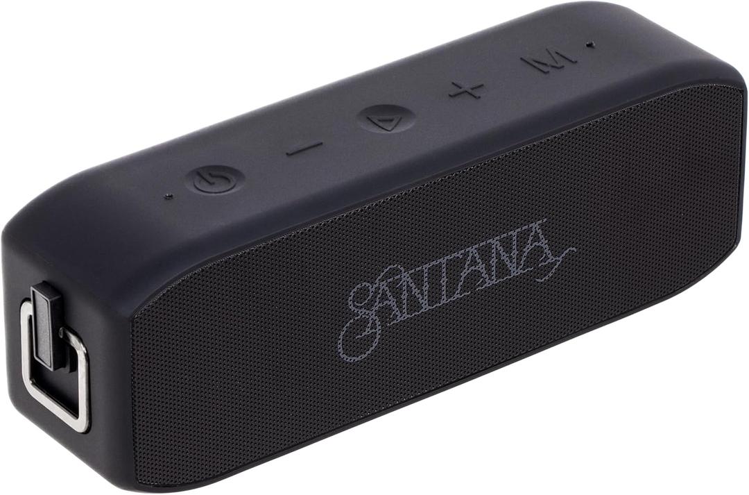 SANTANA BY CARLOS SANTANA Samba 40W High-Power Bluetooth Speaker with 48mm Drivers, Isolated Subwoofer, IP67 Waterproof, True Wireless Surround Sound, 20+ Hours Battery Life (Samba, Single Pack)
