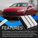 Engine Air Filter Compatible with 2021 2022 2023 2024 Hyundai Elantra Limited/SE/SEL 2.0L Replaces# 28113-AA100 28113-AA100-AS 28113AA100
