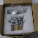 Brushed Nickel Bathtub Drain Tip-Toe Single Hole, Welsan Tub Drain Trim Set Conversion Kit Assembly, Coarse Thread Replacement Trim Kit with 1-Hole Overflow Faceplate Includes an Adapter