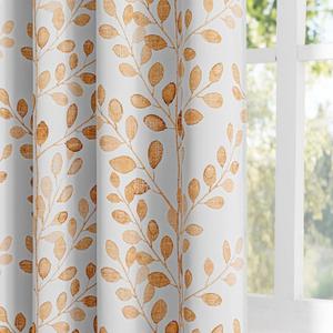 MYSKY HOME Curtains 95 inch Long for Living Room Patio Dining Room Thermal Insulated Darkening Soft Curtains Leaf Pattern Grommet Drapes for Home, 52''W x 95''L in, Taupe, 2 Panels