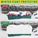 Plant Covers Freeze Protection 4.6 x 2.3 x 1.5FT Rectangular Plant Cover for Winter, 2 Pcs Frost Cloth for Outdoor Plants Raised Garden Bed Cover, Winter Frost Blanket with Insulated Liner Drawstring