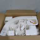 GUEQUITLEX 3" W 16.1 Ft Line Set Cover Kit for Mini Split Air Conditioner Decorative PVC Line Cover Kit for Central Air Conditioner Mini Split AC Cover for Outside Heat Pumps Tubing Cover