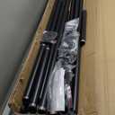 DR.IRON Industrial Pipe Clothing Racks with Double Bar, Industrial Black Clothes Racks Wall Mounted, Heavy Duty Closet Rods for Hanging Clothes Organizer Storage