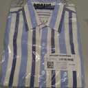 Amazon Essentials Men's Short-Sleeve V-Neck T-Shirts, Pack of 2 (Blue, S)