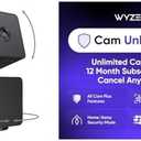 WYZE Cam Pan v3 Black 2-Pack Cam Unlimited Yearly, Covers Unlimited Cameras, Auto-Renews at $99.99/Year, Activation Required