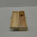MEANT2TOBE Wooden 40th Birthday Wine Box - Timeless Elegance, Elite Durable Wood Craftsmanship, Chic Presentation for Wine Bottles, Versatile Gift for Special Occasions - 4.3" x 13.7" x 4.3", Brown
