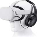 SARLAR VR Gaming Headphones for Quest 2/Quest 3 Increase VR Immersion, Custom Length Cable, Optimized Gaming Audio Driver, Memory Protein Ear Pads Noise Isolating and Other Accessories (Black)