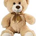 Hgplvxj Teddy Bear Stuffed Animals, 13 Inches Teddy Bear Plush Toy Birthday Christmas Valentine’s Day Gift for Kids Girlfriend (Light Brown)