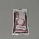 DAKORIE for Samsung Galaxy S25 FE Case Glitter with Mirror Shockproof Heavy Duty S25 FE Protective Cover for Galaxy S25 FE 5G 2025 - Pink