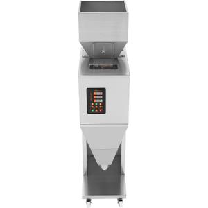 VEVOR Particle Filling Machine, 0.022-2.2 lbs/10-1000g, Automatic Filler Machine with Foot Pedal, Stainless Steel Weighing Filling Machine, Weigh Filler for Beans Seeds Grains Tea Granular Packing