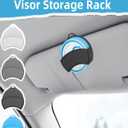 Holster Clip Compatible with ZYN/NZE/Alpha, Silicone Pouch Tin Holder for Car Sun Visor/Vent/Belt, High-Temperature Resistant, Great Gift for Zyn Pouch Users for Daily Use (Black)