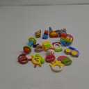 Baby Rattles 0-6 Months,Infant Sensory Teething Toys Set for 3-6 Months with Wrist Socks,Learning Developmental Toys,Perfect Baby Gift for 6-12 Months Newborn Boys Girls (Orange Rattle Set)