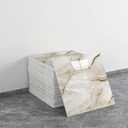 20pcs Yellow & White Marble Peel and Stick Shower Wall Panels | (11.8"x11.8",Total 19.4 Sq.Ft. )Waterproof,Backsplash Tile,Stick on Wall,for Bathroom,Bedroom,Kitchen,Entryway