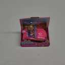 Barbie Chelsea Toy Car Set with Bear-Themed Convertible & Teddy Bear Accessory, Blonde Small Doll Wears Removable Skirt & Shoes