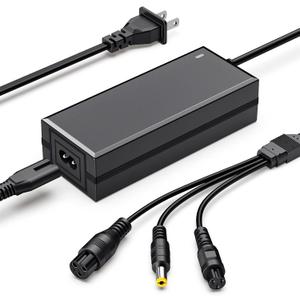 3 in 1 Replacement Charger for 2A 42v/36v 3 Claw (8mm/12mm) Female Port (5.5mm*2.5mm Universal 2.1mm) for, Jetson, Swagtron, Gotrax,Swagway,Razor