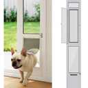FurrFinesse Large Dog Door for Sliding Glass Door Insert, Dogs Up to 75 lbs