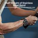 NeXStrix Titanium Bands Compatible with Galaxy Watch Ultra 47mm, No Gap Design Titanium Metal Strap Wristband Accessory for Galaxy Watch 7 Ultra 47mm with Secure Buckle for Men Women
