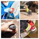 100 Pcs 6 inch Sanding Discs 180 Grit 6 Hole Hook and Loop Round Sandpaper for Random Orbital Sander