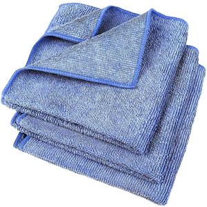 Buffalo Industries (64000) 12" x 12" Ultra Absorbent, Gentle Microfiber Cleaning Cloths, Pack of 3 - Ultra-Fine Fibers Pick up Dirt and Polish Fine Finishes, Glass, Electronics, Appliances, Furniture
