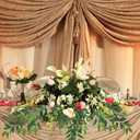 WEISPARK Artificial Italian Ruscus Greenery Stems, 16pcs Faux Green Leaf Garland Branches Hanging Greenery Spray for Wedding Bouquet,Arch,Table Centerpieces and Home Decor
