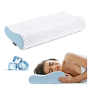 Cervical Neck Pillow for Pain Relief - Ergonomic Contour Memory Foam Pillows, Cooling Side Sleeper Pillow for Sleeping, Orthopedic Bed Pillow for Back Stomach Sleepers with Pillowcase
