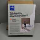 Medline Bed Assist Bar with Storage Pocket, Height Adjustable Bed Rail for Elderly Adults, Assistance for Getting In and Out of Bed at Home