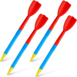 Wettarn 4 Pcs 300 Gram Training Javelin Track and Field Javelins Soft Plastic Javelin for Beginners Adults School Competition Throwing Practice Indoors or Outdoors Equipment (Cute Style)