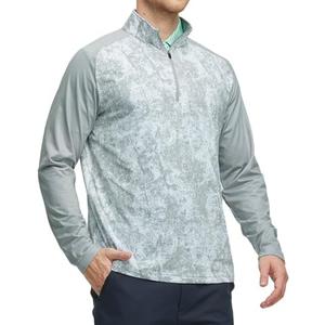 Rouen Quarter Zip Pullover Men Lightweight Dry Fit Athletic Mock Neck Midlayer Print Golf 1/4 Zip Pullover Mens Sweatshirts, 2XL Rouen Quarter Zip Pullover Men Lightweight Dry Fit Athletic Mock Neck Midlayer Print Golf 1/4 Zip Pullover Mens Sweatshirts, 2XL