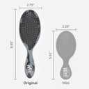 Wet Brush Original Detangler Hair Brush, Grey Leopard (Safari), Ultra-Soft IntelliFlex Bristles, Detangling Bristles Glide Through Tangles (Wet Dry & Damaged Hair), Women & Men (Pack of 2)